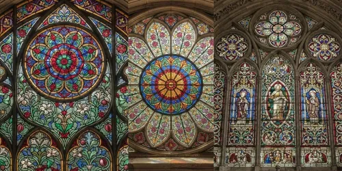 Elegant Stained Glass Window Designs generated by chatgpt-image