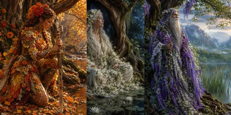Blooming Tree Spirit Art generated by undefined