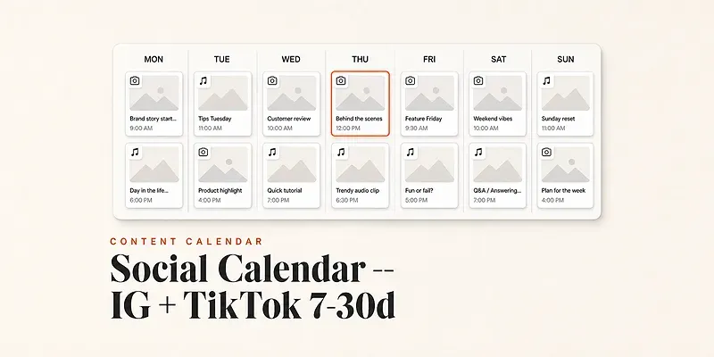 Social Calendar Ig Tiktok 730d generated by undefined