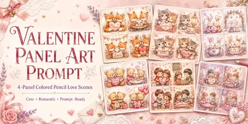 Romantic Valentine Scene Illustrations generated by chatgpt-image