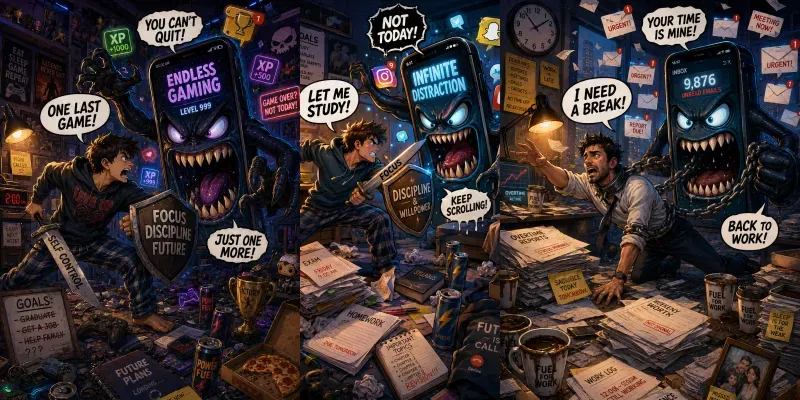 Digital Addiction Battles generated by undefined
