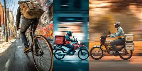 Urban Motion Deliveries generated by midjourney