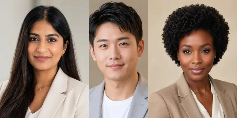 Professional Linkedin Profile Photos generated by undefined