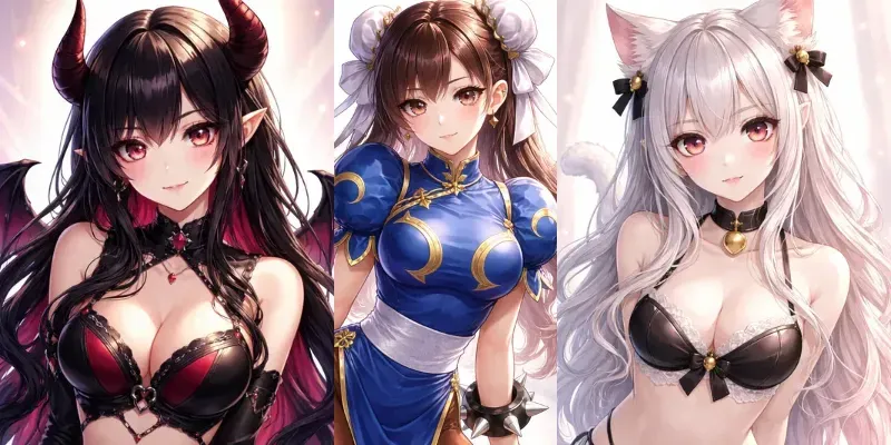 Anime Girls Anime Character Designs generated by undefined