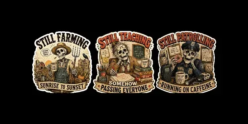 Funny Skeleton Professional Stickers generated by chatgpt-image