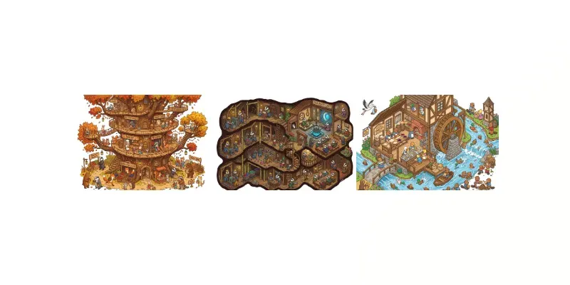 Wimmelbuch Hidden Object Scenes generated by undefined