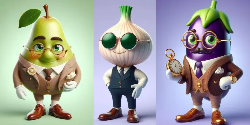 Vegetable Characters generated by undefined