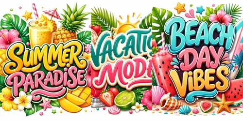 Summer Typography Packs Pro generated by chatgpt-image