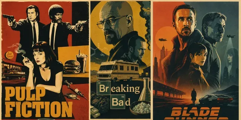 Retro Minimalist Movie Posters generated by undefined