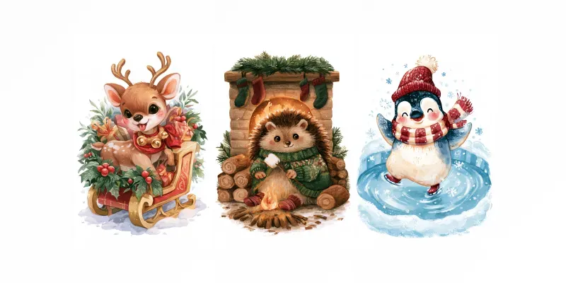 Cozy Winter Characters Generator