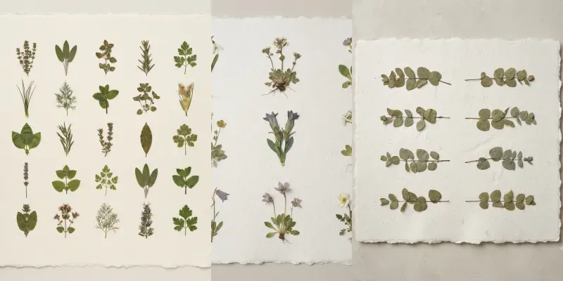 Pressed Botanical Shadow Poster Builders generated by undefined