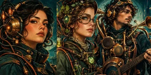 Retrofuturist Tech Portraits generated by chatgpt-image