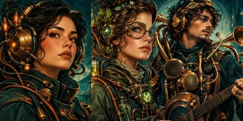 Retrofuturist Tech Portraits