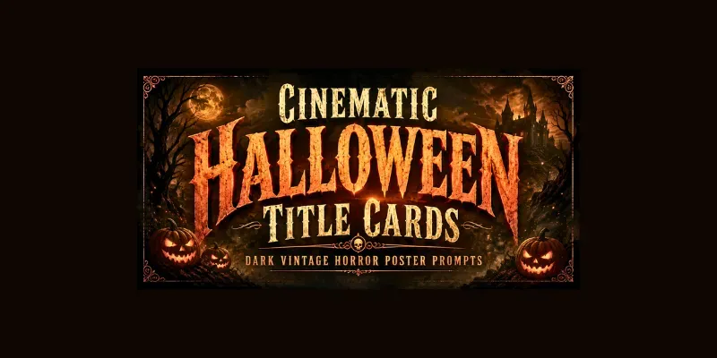 Cinematic Halloween Title Cards generated by undefined