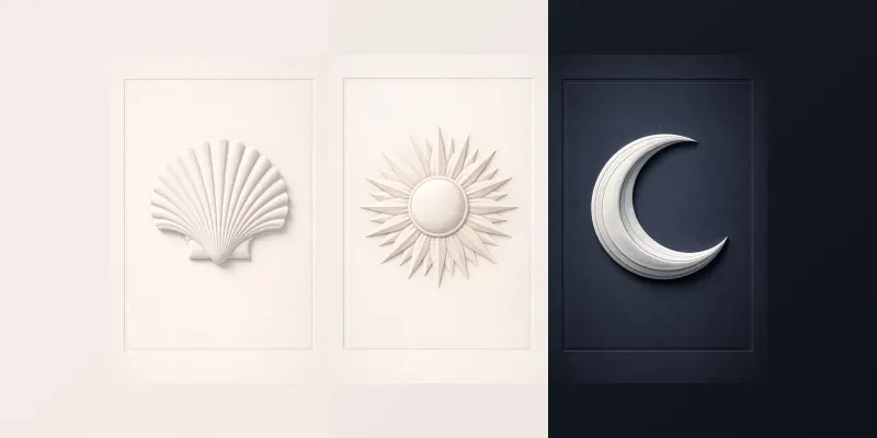 Embossed Relief Motif Posters generated by undefined