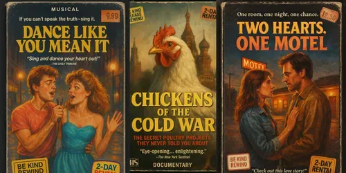 Retro 1980s Vhs Covers generated by chatgpt-image