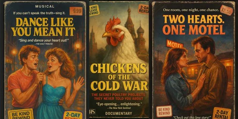 Retro 1980s Vhs Covers generated by undefined