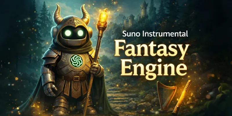 Suno Instrumental Pro Fantasy Engine generated by undefined