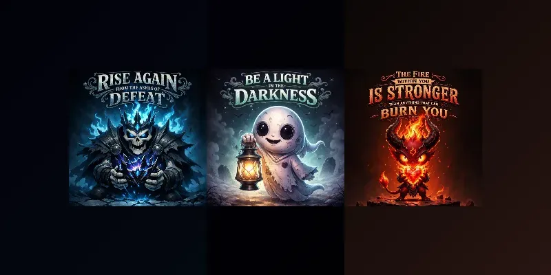 Stylized Dark Character Posters generated by undefined