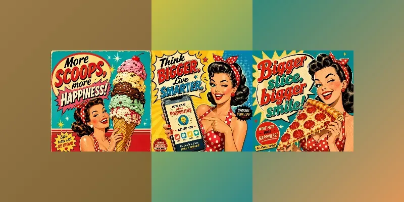 Retro Pop Art Posters generated by undefined