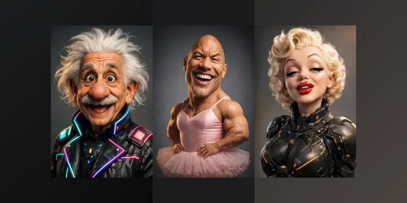 3D Hyperrealistic Caricatures generated by undefined