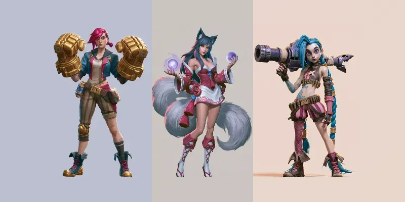 League Of Legends Painterly 3D Characters generated by undefined