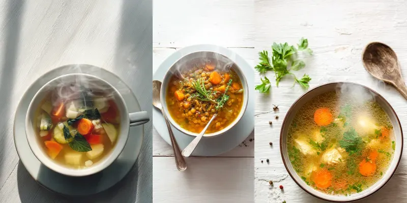 Healthy Soup Photography Clean Food generated by undefined