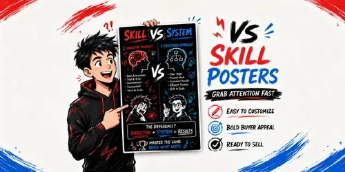 Skill Vs Poster Infographics generated by chatgpt-image