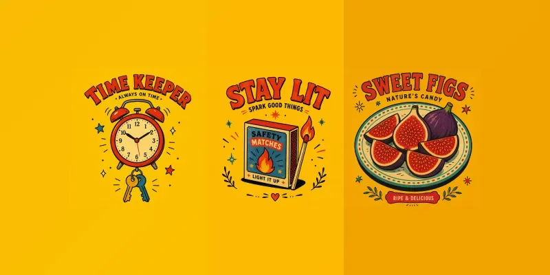 Retro Small Objects Poster Packs generated by undefined