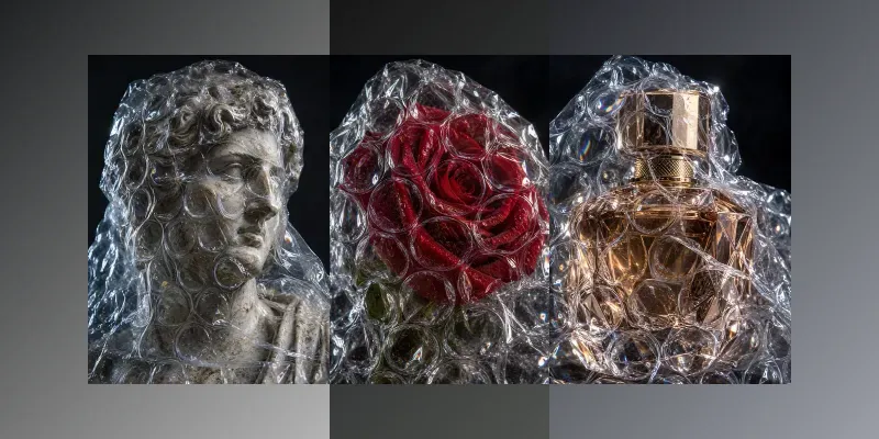 Bubble Wrap Texture Photography generated by undefined