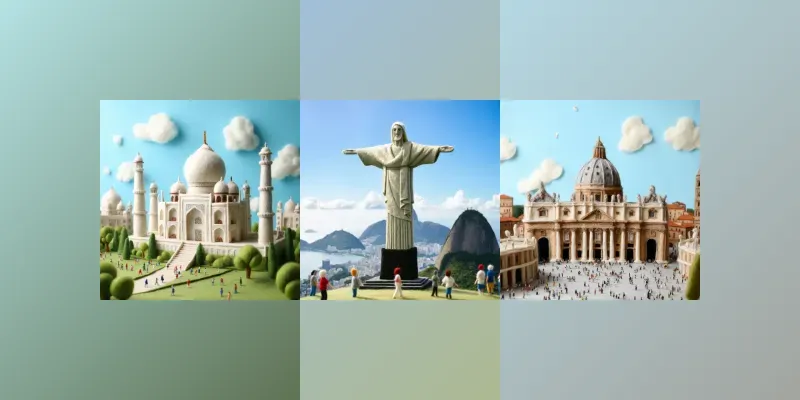 Felt Wool Landmarks generated by undefined