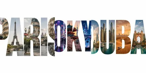 Iconic City Photo Typographies generated by chatgpt-image