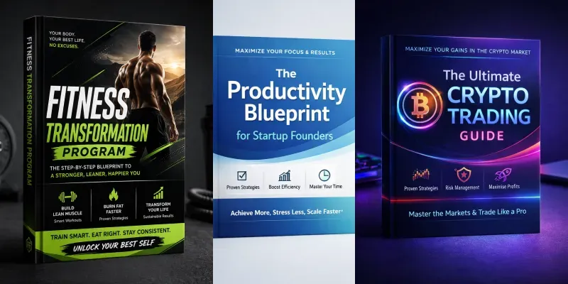 Cover Mockup Generator For Digital Products generated by undefined