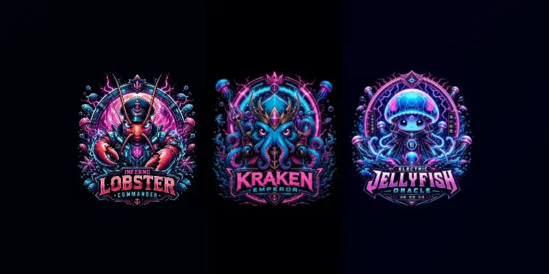 Neon Ocean Guardian generated by undefined