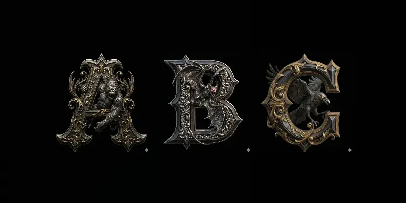 3D Dark Fantasy Heraldic Crests generated by undefined