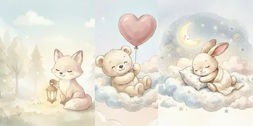 Nursery Magic Wall Art Creators generated by gemini-image