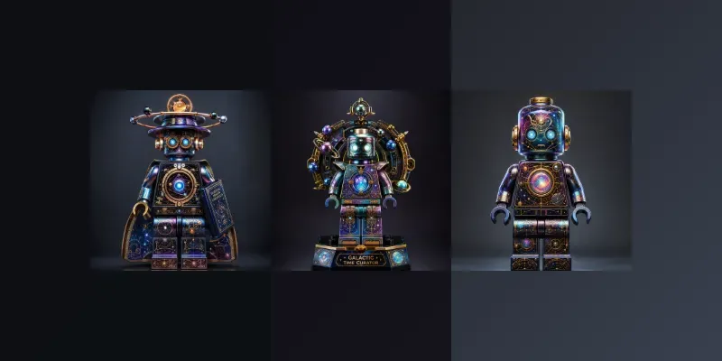Cosmic Archivist Lego Droid Figure Sets generated by undefined