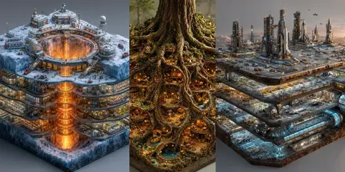 Isometric Layered World Dioramas generated by chatgpt-image