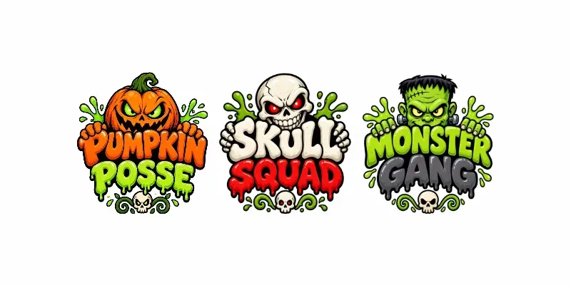Halloween Slime Mascot Logo Makers