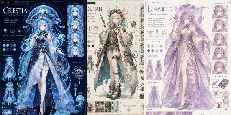 Original Vtuber Fusion Characters generated by undefined