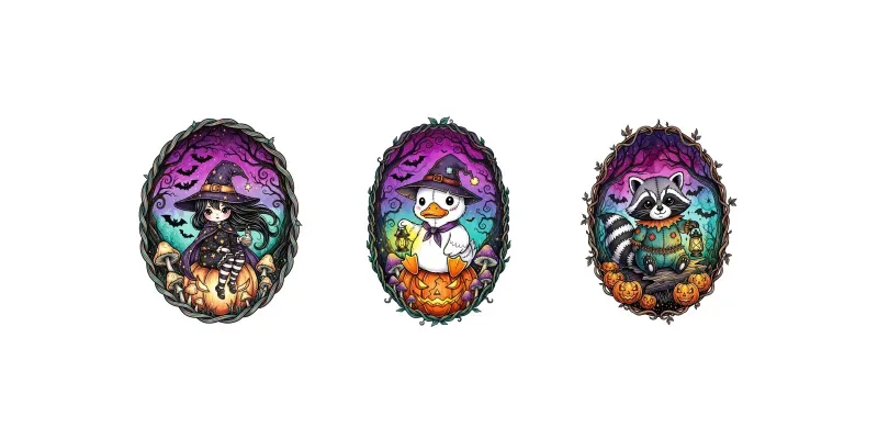 Creepy Cute Halloween Tshirt Designs generated by undefined