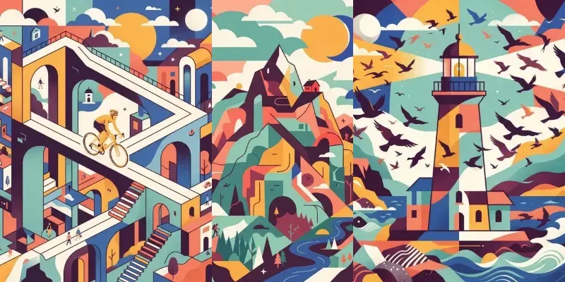 Geometric Story Prints generated by undefined