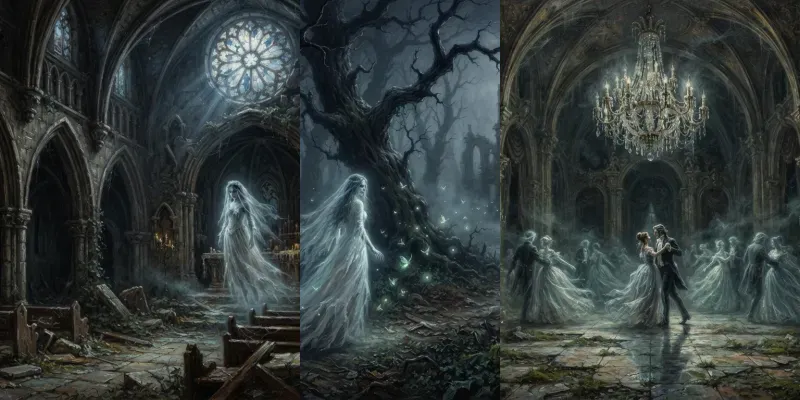 Haunted Gothic Oil Art generated by undefined