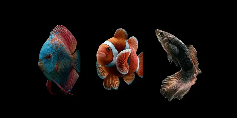 Luxury Fish Studio Portraits generated by undefined