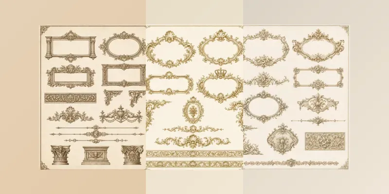 Vintage Decorative Frame Engines generated by undefined
