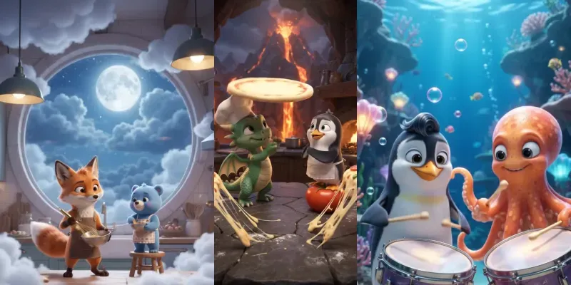 Animated Musical Cartoon Videos generated by undefined