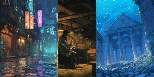 Anime Environment Art Generator generated by midjourney