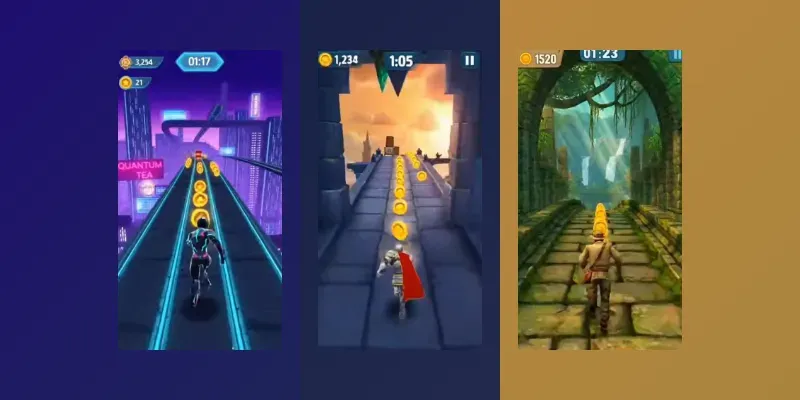 3D Endless Runner Mobile Game Videos generated by undefined