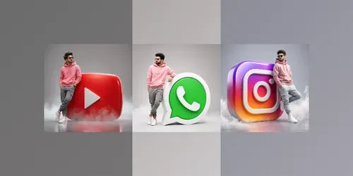 3D Social Media Icon Portrait Creators generated by chatgpt-image