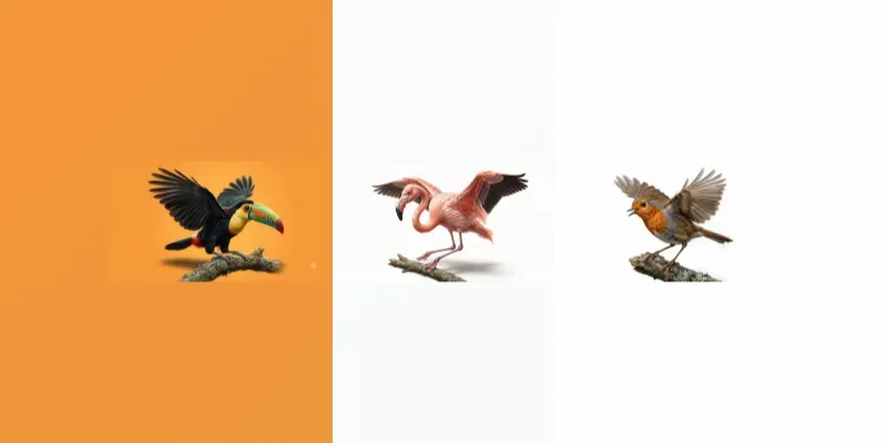 Artistic Birds Portraits generated by undefined